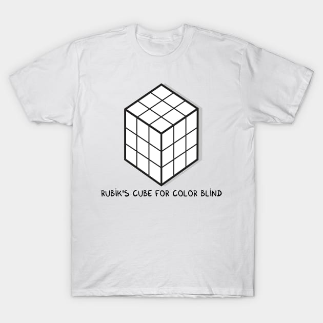 Rubik's cube for color blind T-Shirt by adrianserghie